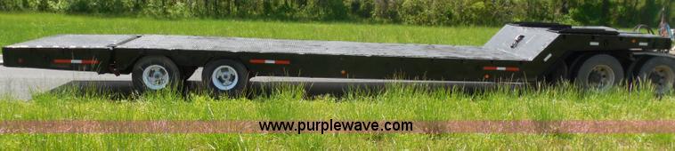 image for item H3195 1977 Multiquip hydraulic dovetail lowboy trailer