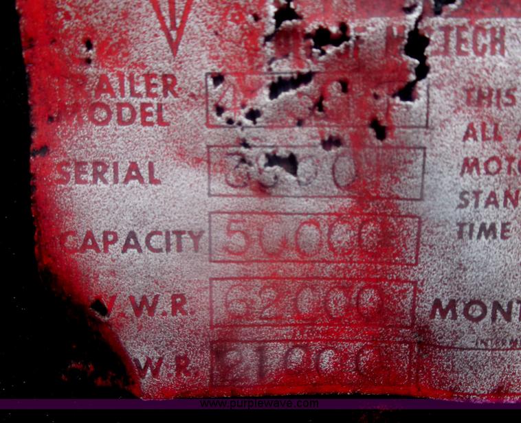 image for item H3195 1977 Multiquip hydraulic dovetail lowboy trailer