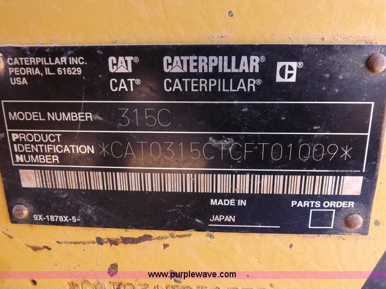 image for item H7116 Caterpillar 315C excavator