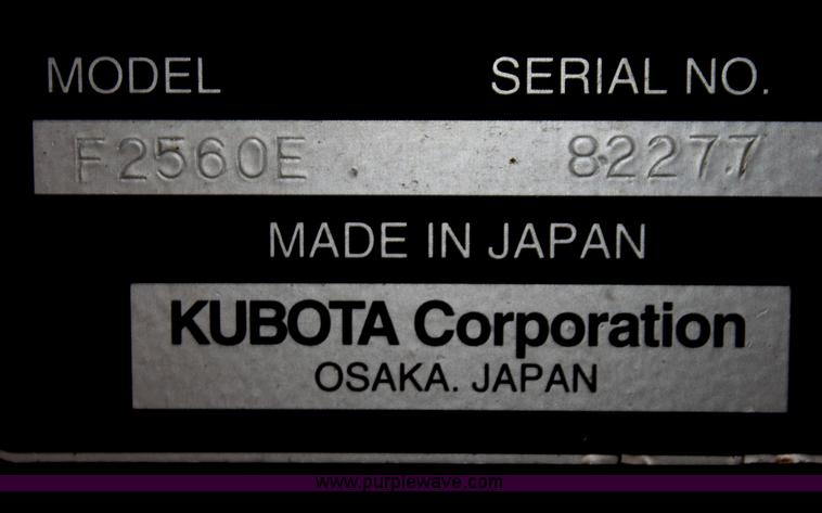 image for item AA9023 Kubota F2560 lawn mower