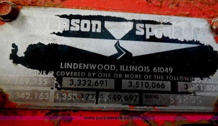 image for item AD9320 Swenson spreader box