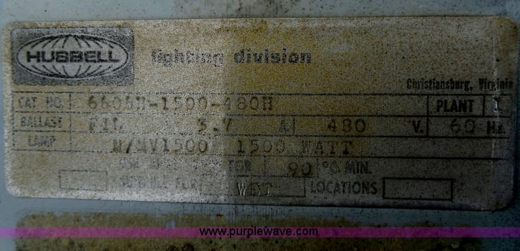 image for item AD9360 Approx. 35 Hubbell pan lights