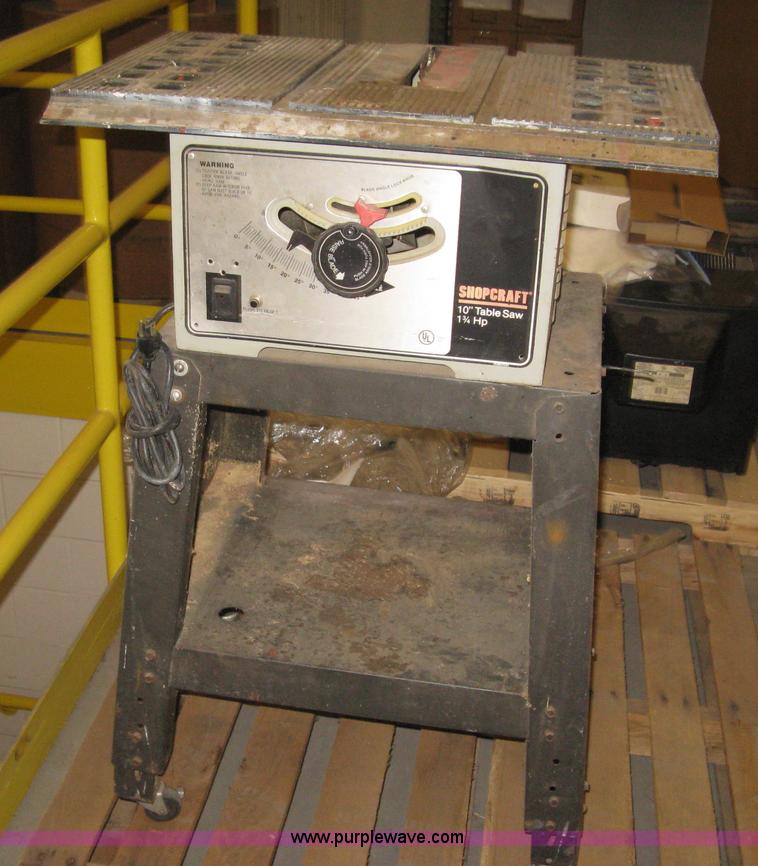 ShopCraft 10" table saw in Hutchinson, KS | Item AG9758 sold | Purple Wave