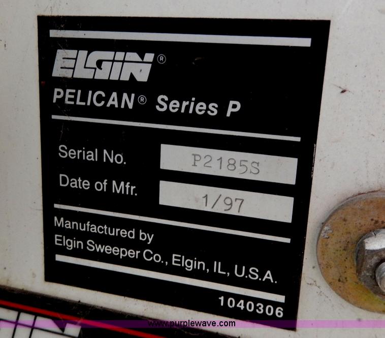 image for item D8140 1997 Elgin Pelican Series P sweeper