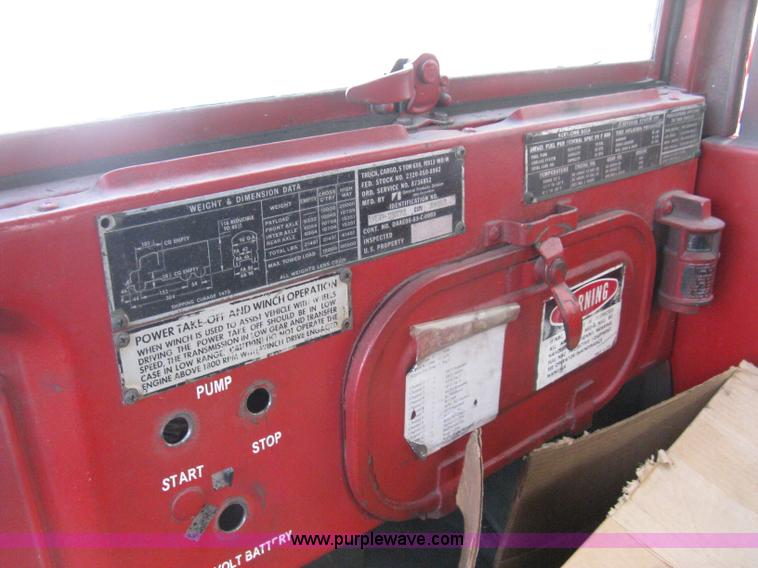 image for item E3487 1969 Jeep M813 flatbed truck