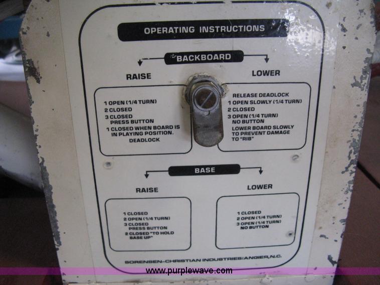 image for item E3498 (2) Hydra-Rib hydrauilc roll-in basket ball goals