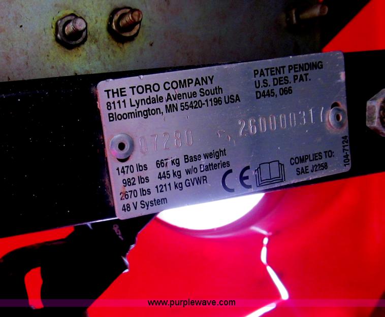 image for item F3120 2006 Toro Workman utility vehicle