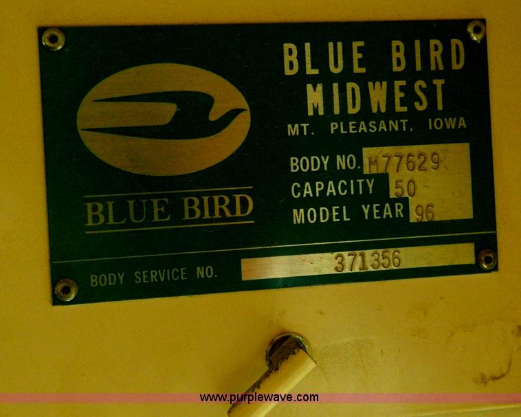 image for item G7848 1996 Ford Blue Bird school bus