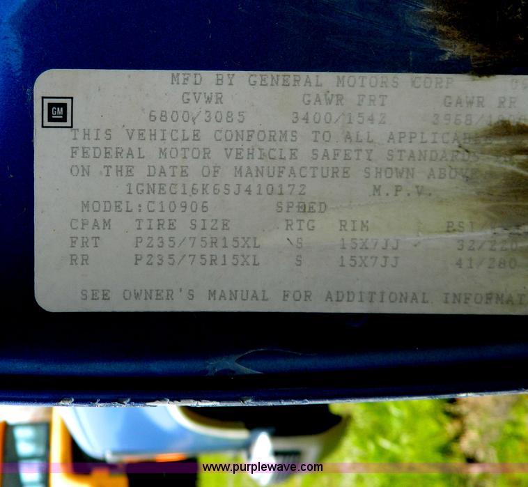 image for item G7852 1995 Chevrolet Suburban 1500 SUV