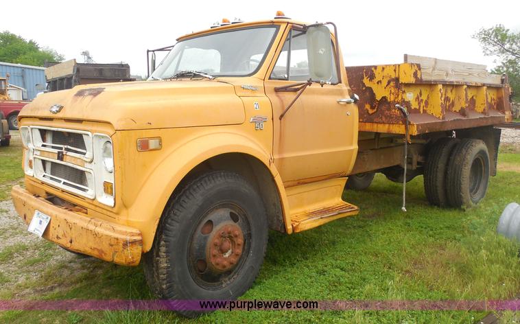 image for item H3171 1968 Chevrolet C50 dump truck