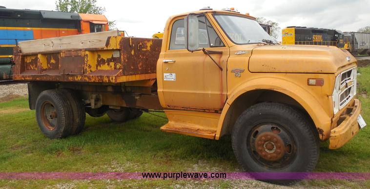 image for item H3171 1968 Chevrolet C50 dump truck