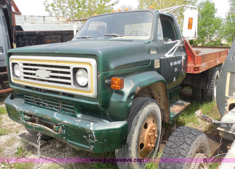 image for item H3206 1975 Chevrolet C60 flatbed truck
