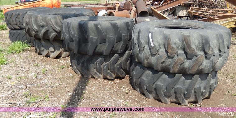 image for item W9773 (8) assorted used loader tires