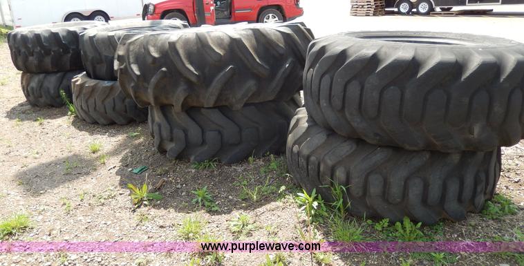 image for item W9773 (8) assorted used loader tires