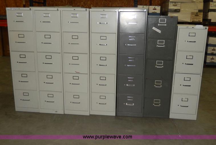 image for item W9825 (7) assorted filing cabinets