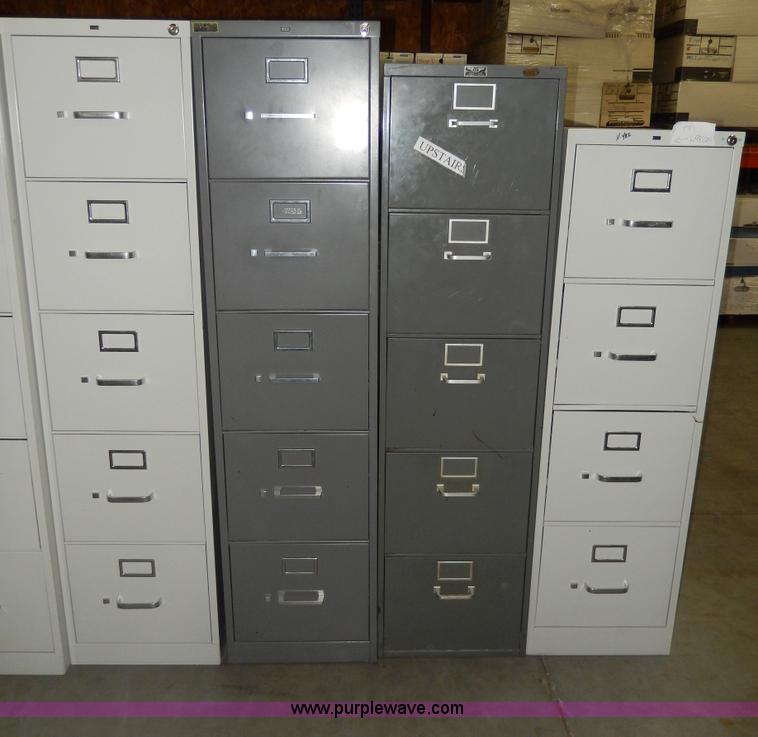image for item W9825 (7) assorted filing cabinets
