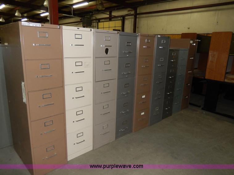 image for item W9826 (9) assorted filing cabinets