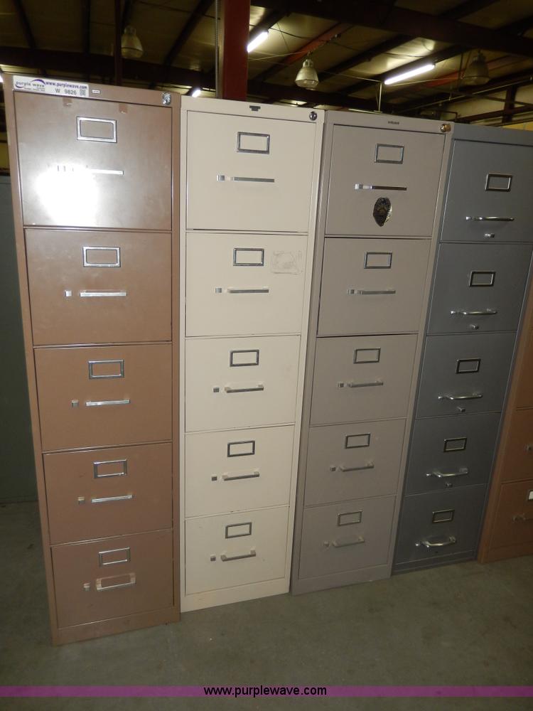 image for item W9826 (9) assorted filing cabinets