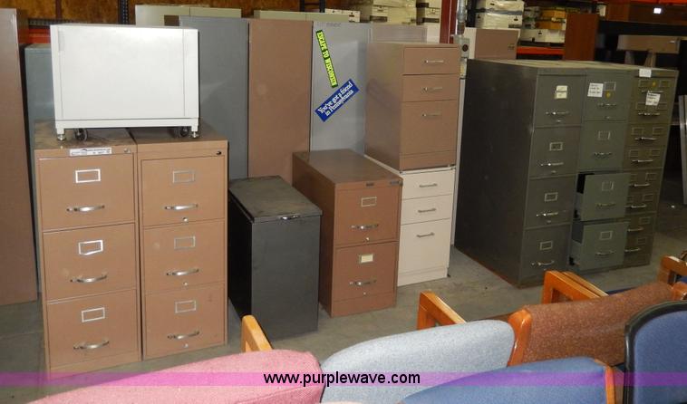 image for item W9827 (10) assorted filing cabinets