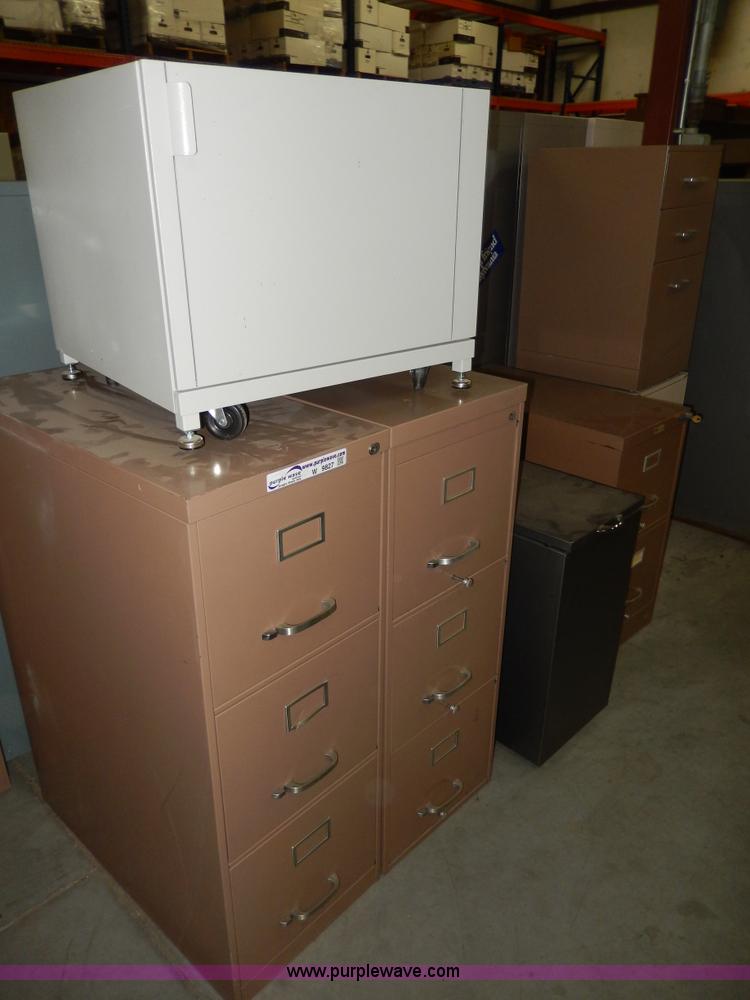 image for item W9827 (10) assorted filing cabinets