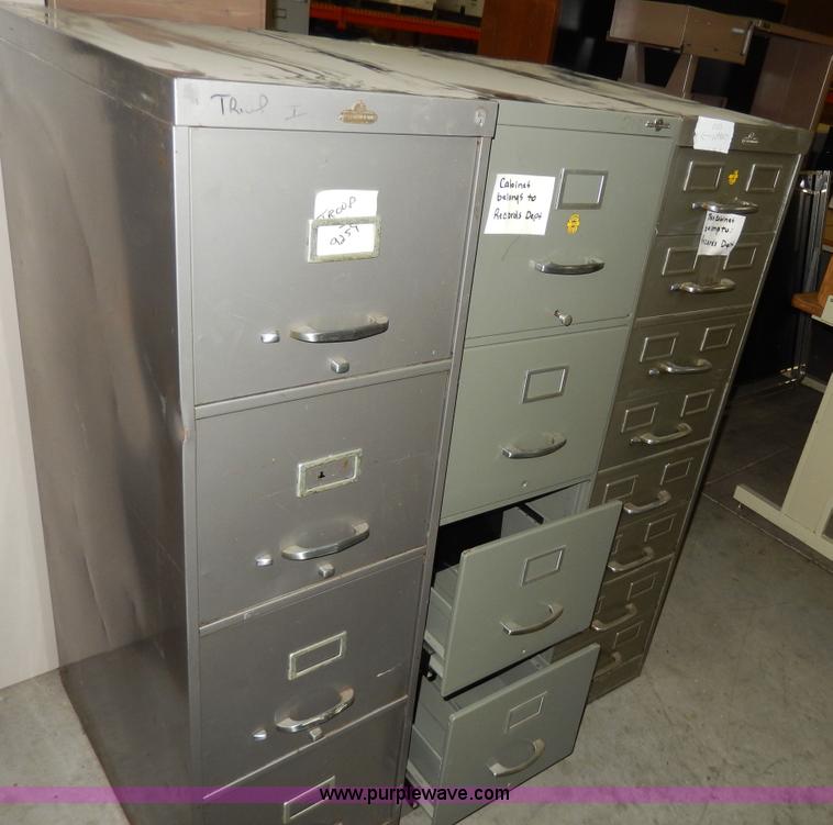 image for item W9827 (10) assorted filing cabinets