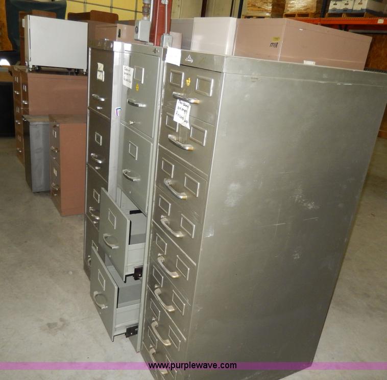 image for item W9827 (10) assorted filing cabinets