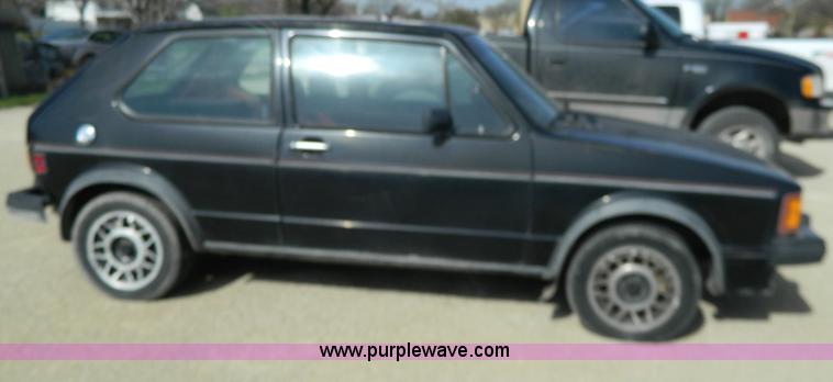 image for item Y9287 1983 Volkswagen Rabbit GTI Sport