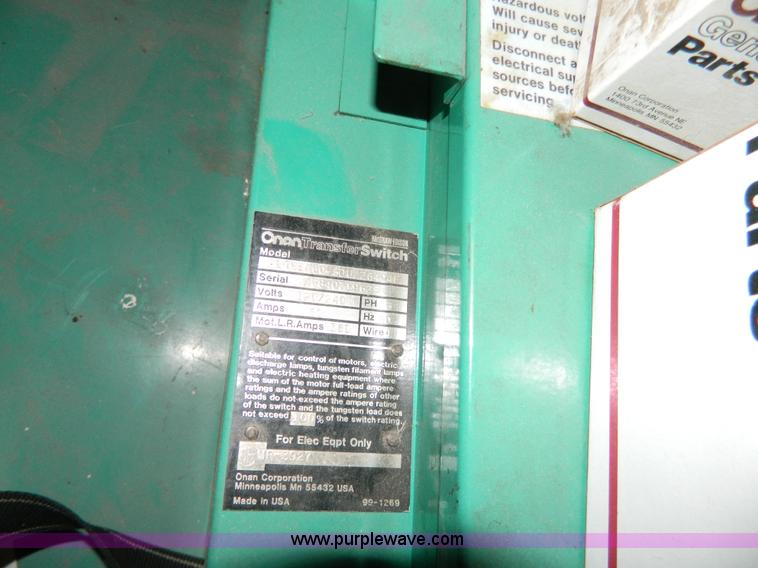 image for item Y9288 Onan generator