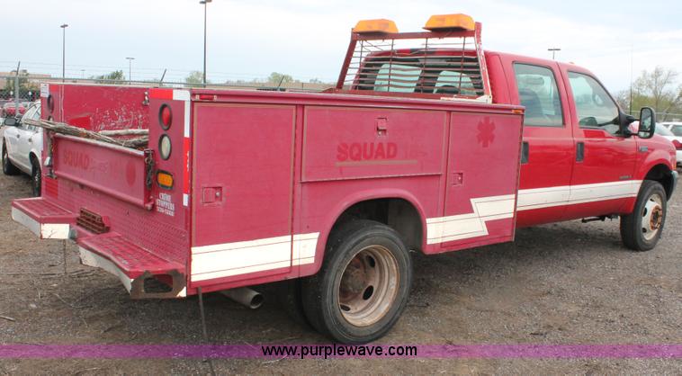 image for item D8206 1999 Ford F550 XL Super Duty Crew Cab utility truck