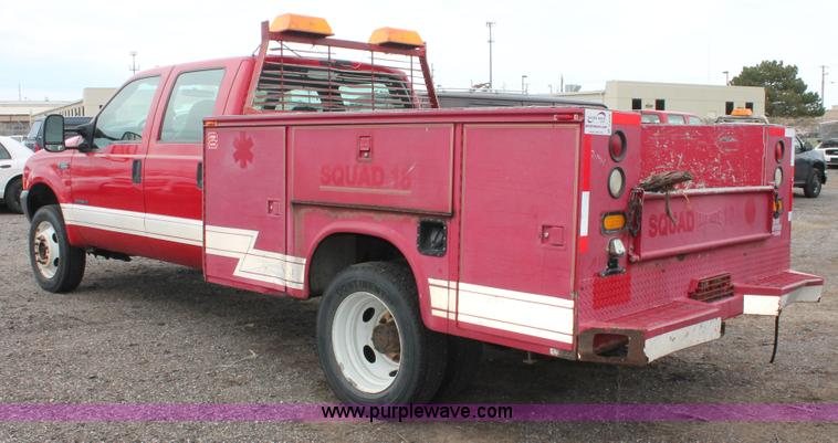 image for item D8206 1999 Ford F550 XL Super Duty Crew Cab utility truck