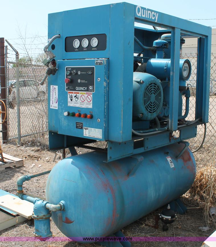 Quincy industrial air compressor in Wichita, KS Item D8226 sold