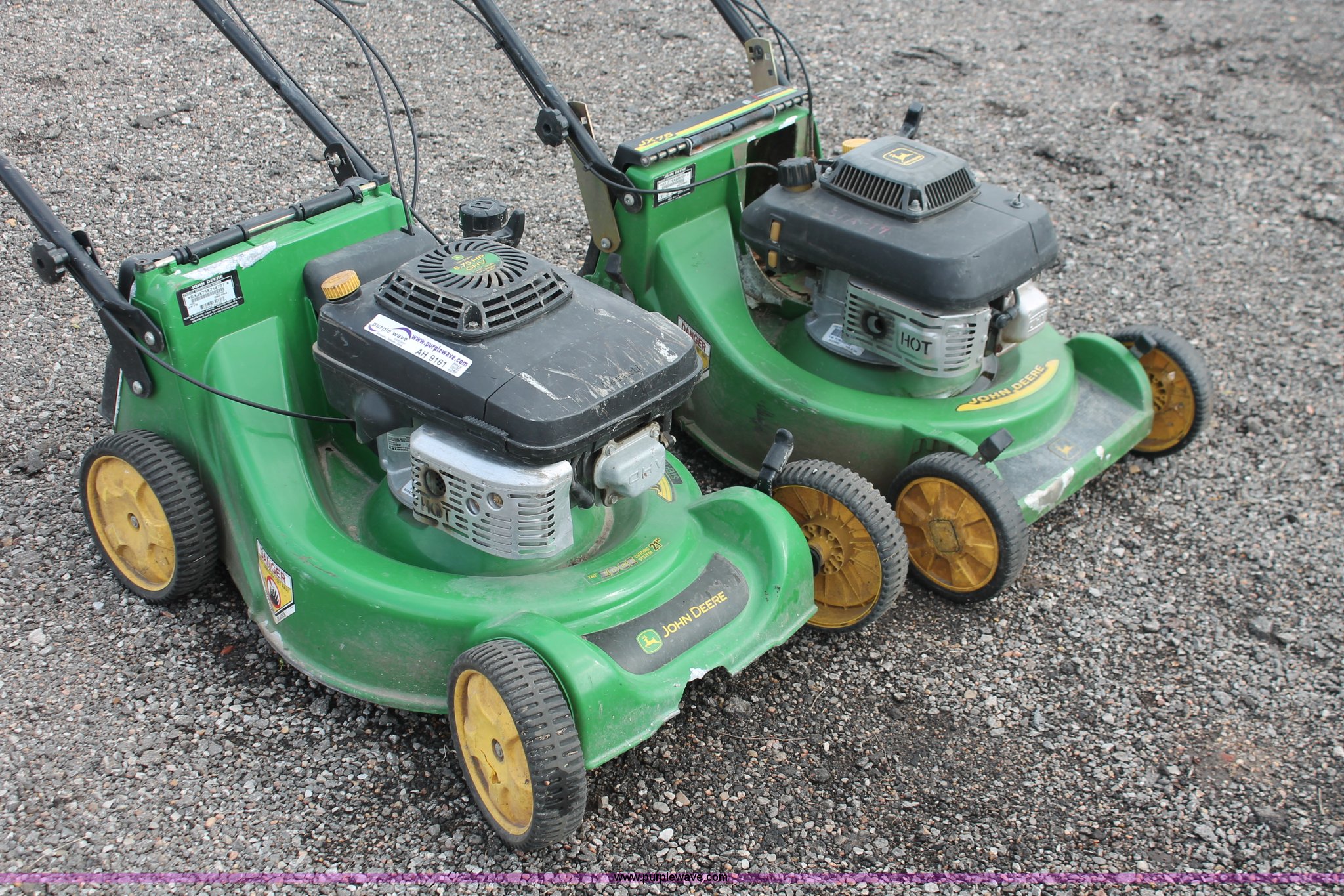 (2) John Deere JX75 mowers in Wichita, KS Item AH9161 sold Purple Wave