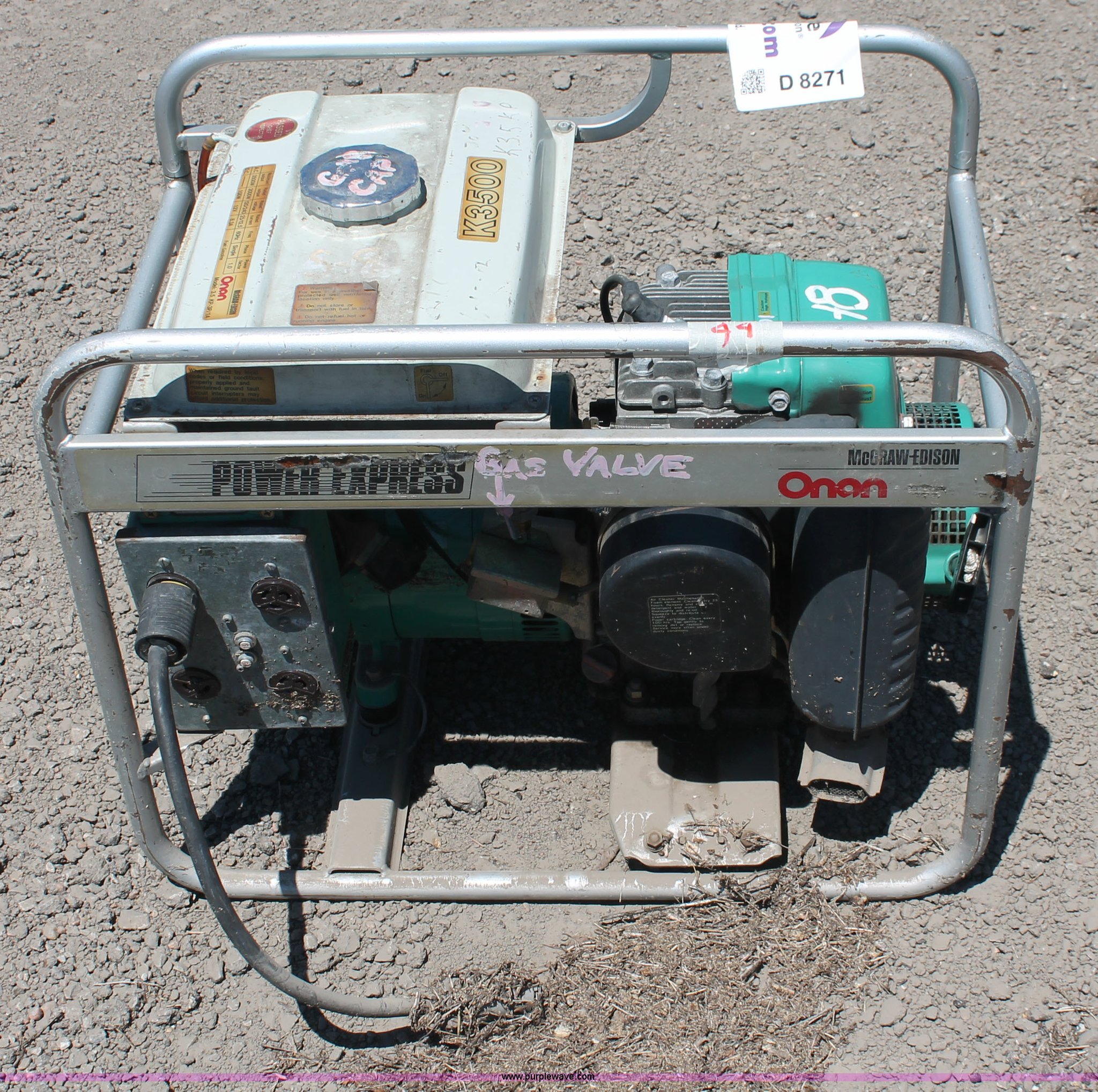 Onan K3500 Power Express generator in Wichita, KS Item D8271 sold
