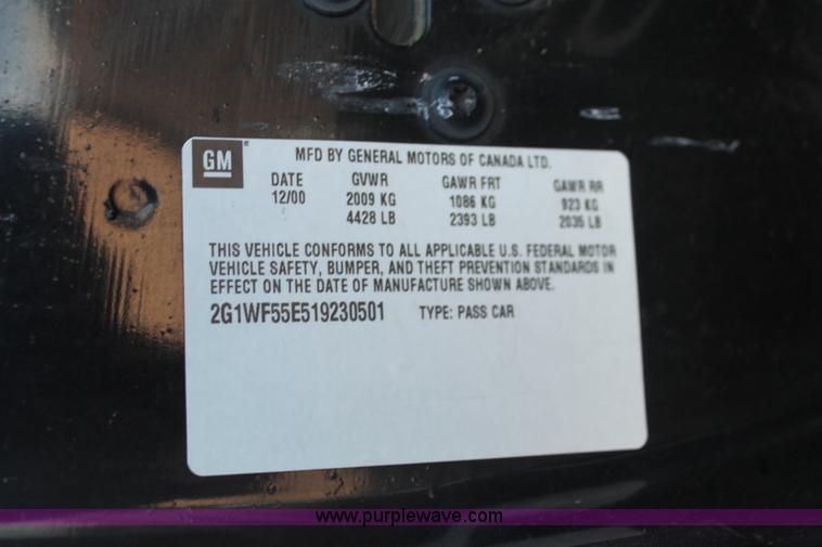 image for item D8324 2001 Chevrolet Impala