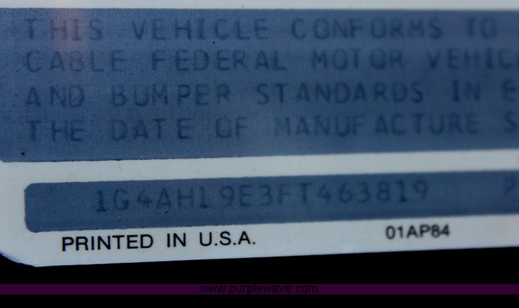 image for item D8326 1985 Buick Century Custom