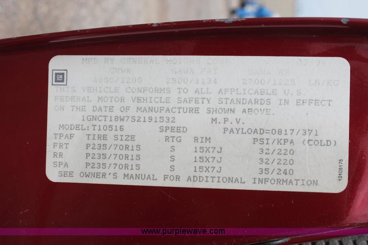 image for item H3566 1995 Chevrolet Blazer SUV