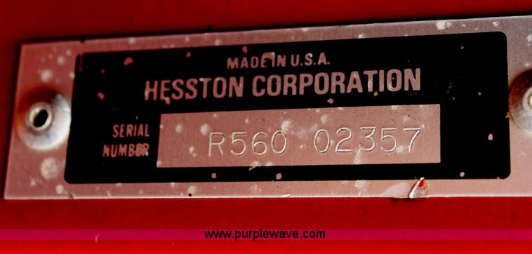 image for item AE9233 Hesston 560 round baler