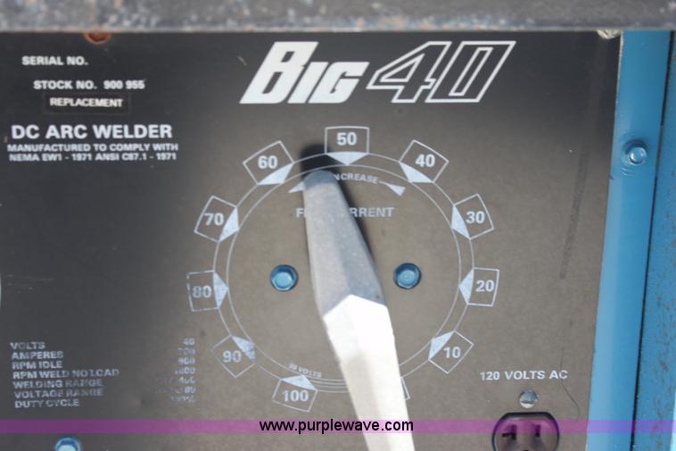 image for item AE9235 Miller Big 40DL welder