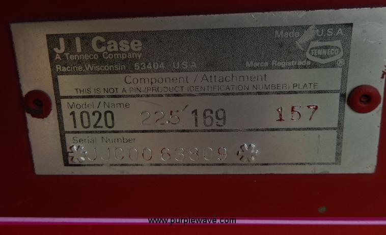 image for item D8097 Case 1020 platform header