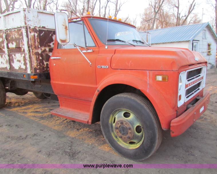 image for item E8461 1972 Chevrolet C50 dump truck