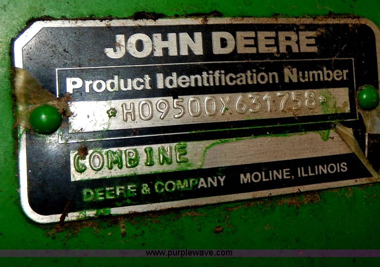 image for item G5191 1989 John Deere 9500 combine