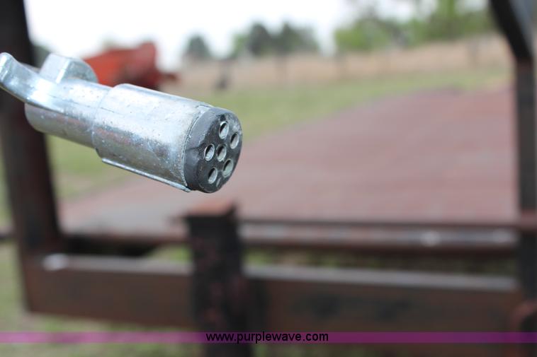 image for item G5481 1983 Bohn double axle flatbed gooseneck trailer