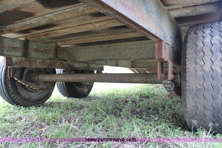 image for item G5481 1983 Bohn double axle flatbed gooseneck trailer