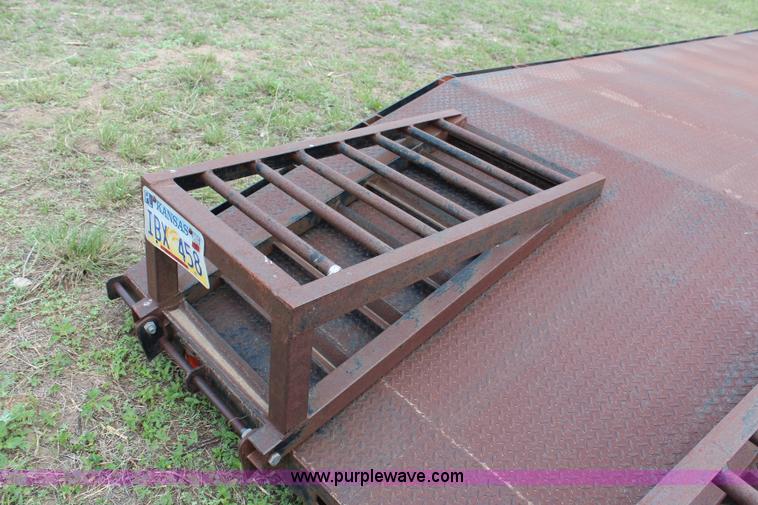 image for item G5481 1983 Bohn double axle flatbed gooseneck trailer