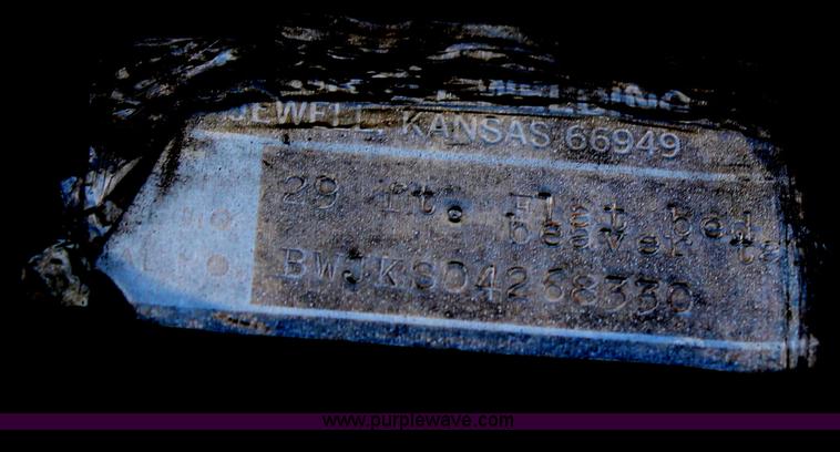 image for item G5481 1983 Bohn double axle flatbed gooseneck trailer