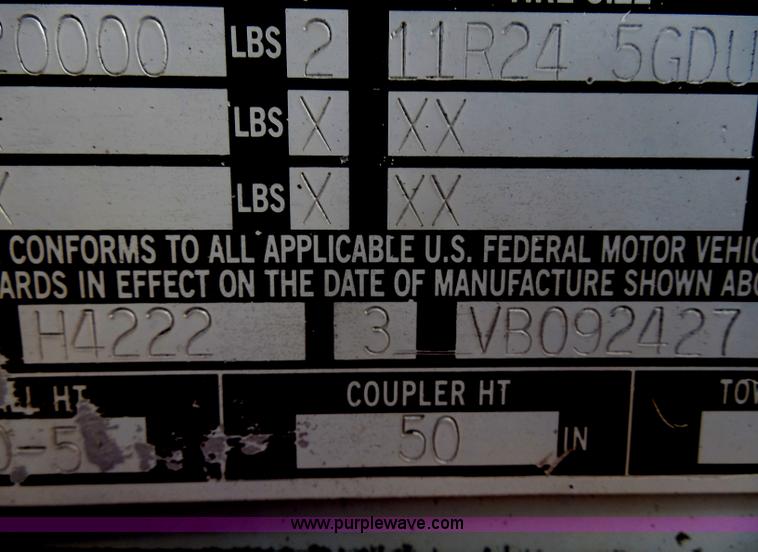 image for item H3213 1997 Timpte Super Hopper hopper bottom trailer