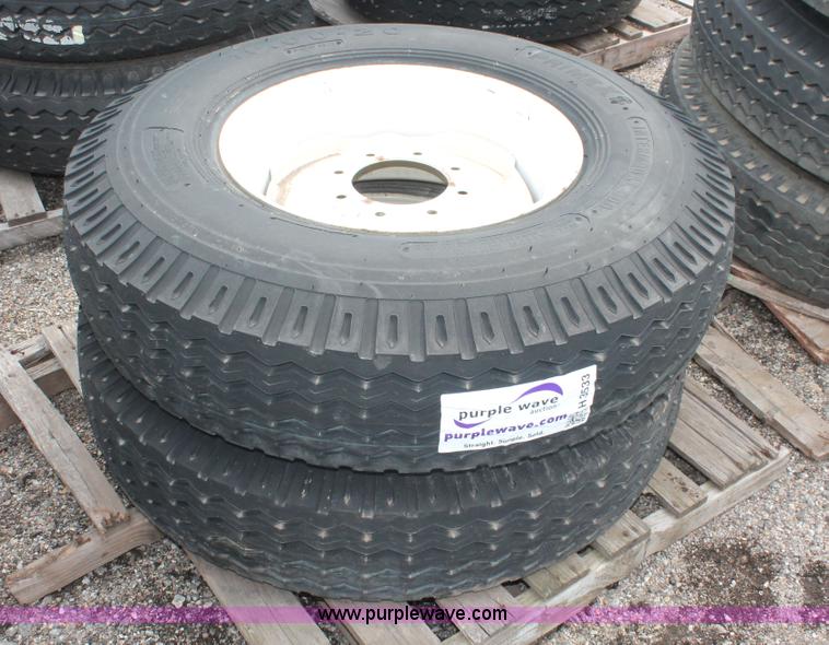 image for item H3533 (2) Primex Intermodal 500 10.00-20 tires and wheels