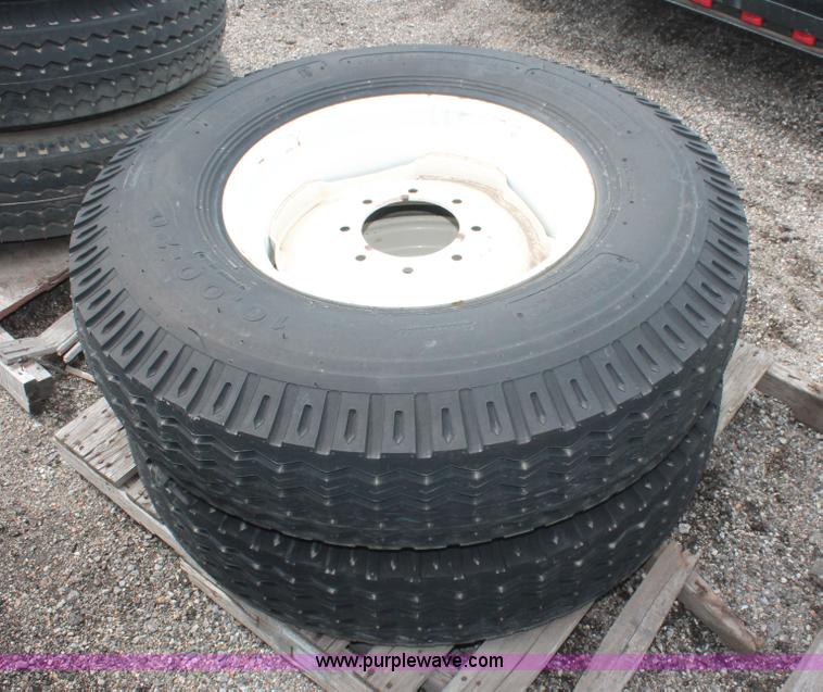 image for item H3533 (2) Primex Intermodal 500 10.00-20 tires and wheels