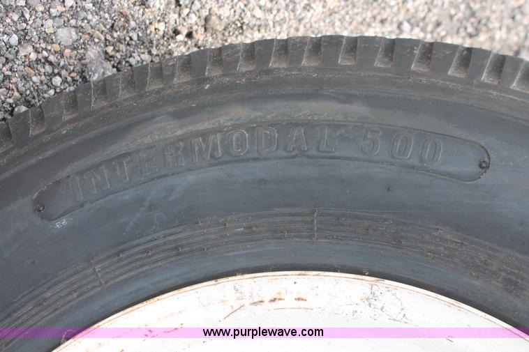 image for item H3543 (4) Primex Intermodal 500 10.00-20 tires and wheels