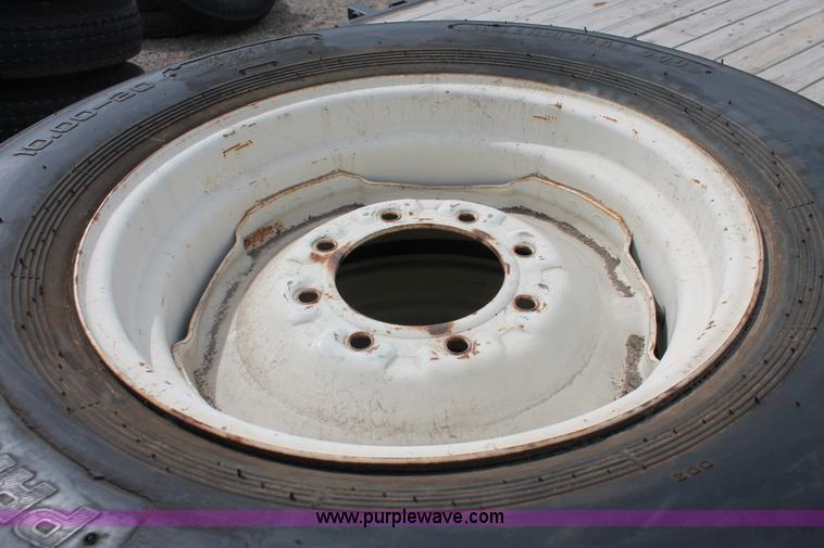 image for item H3543 (4) Primex Intermodal 500 10.00-20 tires and wheels